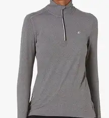 Starter Gray Long Sleeved 1/2 Zip Pullover Activewear Top Sz S NEW