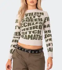 Edikted Editked Graphic Long Sleeve!!