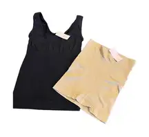 Nearly Nude Shapewear Tank and bodysuit Black / Nude Size XL
