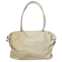 RARE Hobo Birch White Leather Porter Weekender Tote Bag