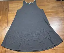 Free Fly Women’s Size XL Bamboo Knit Sleeveless Tank Gray Shift Dress
