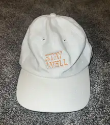 White Stay Well Dad Hat