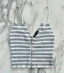 Pacsun • Kendall + Kylie Striped Ribbed Tank • Sz S