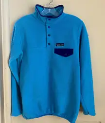 Patagonia Synchilla Snap-T Fleece‎ Pullover Jacket Blue Navy