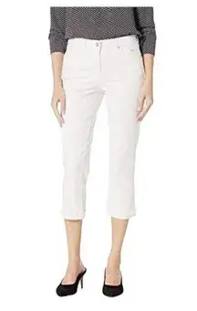 Womens Nine West White Chrystie Cropped Capri Pants - Sz 12