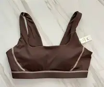 Offline by Aerie Sports Bra Size Small Sweat Cardio Most Support Brown