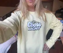 Coors Light Yellow Crewneck