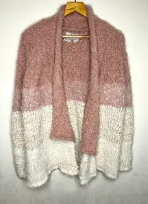 Cupio Women's So Soft Teddy Bear Chunky Knit Cottagecore Casual Cardigan Size XL