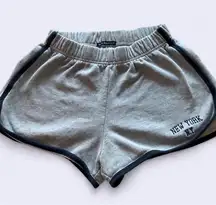 Brandy Melville Gray Athletic  mini Shorts with  vintage 90s vibe, Y2K