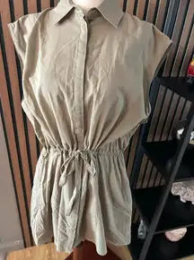 Zara green oversized top or dress size XS
