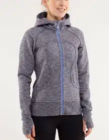 Rare Lululemon Scuba Hoodie Jacket Deep Indigo 2012 Retired Edition Size 6