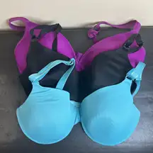Lot/Bundle Of Three (2) Bras In Size 38C 1 bra 36C Warner-3, Padded, Underwire