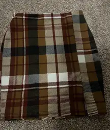 Plaid Mini Skirt 