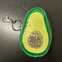 Coin purse Bag Charm Key Ring Avocado