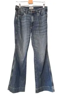 Wrangler Retro High Waisted Flare Jeans Medium Wash Size 31x32 Hi rise trouser