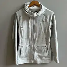 The North Face Shelly Fleece Hoodie Small Grey Zip Up Sweatshirt Jacket