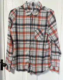 KUHL Hadley Button Down plaid long sleeve shirt in emberglow size small