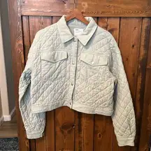 Elodie Eloise Quilted Cropped Jacket, Size XL