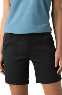 Prana Shorts Womens Size 2 Black Olivia Travel Hiking Outdoors Bermuda