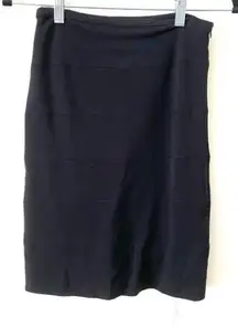 ZARA Woman Black Pencil‎ Skirt Sz XS