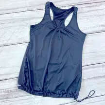 DANSKIN NOW SEMI FITTED DRI MORE RACERBACK TANK TOPS DARK GREY SIZE SMALL