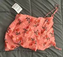 Topshop Floral Pink Top