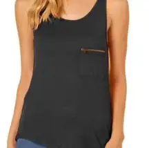 Splash Sexy Solid Black Tank Top Size Medium