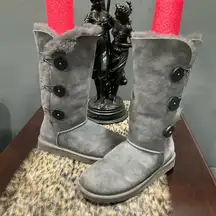 UGG ULTRA SOFT THREE BUTTON TALL BOOTS