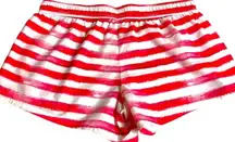 Victoria's Secret Red and White Tie-Dye Shorts NWT!