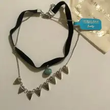 Shiraleah Chicago jewelry - Anthropologie - Sylvana choker necklace - silver NEW