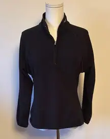 Spyder Black Zippered Polo Sweatshirt