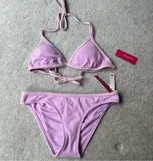 Xhilaration NWT purple terry cloth bikini