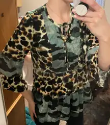 Boutique Camo and Cheetah Shirt 