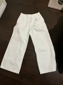 NWT Zara white wide leg jeans