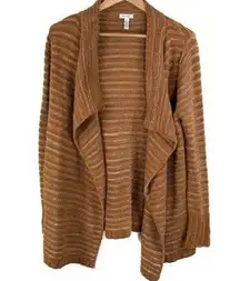 Nordstrom Susina Brown Open Front Cardigan