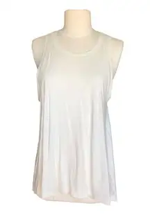 Sweaty Betty NWT Easy Peazy Sporty Relaxed Fit Crew Neck Lily White Tank Medium