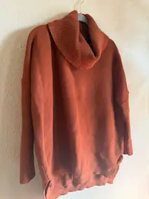 Burnt orange knit sweater 