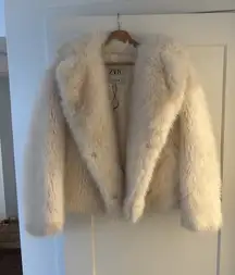 ZARA Fur Faux Jacket