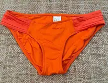 Seafolly Solid Pleated Hipster Bikini Bottom Size US 4