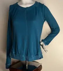 Soft Surroundings Teal Long Sleeve Top