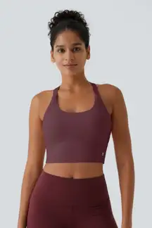 Halara SoftlyZero™ Plush Cut Out Cropped Yoga Tank Top Black Size XS EUC