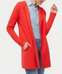 J Crew Red Vanessa sweater-jacket 475