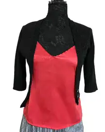 Vintage v neck button down bolero Cardigan 