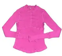 Free people movement pink long sleeve top