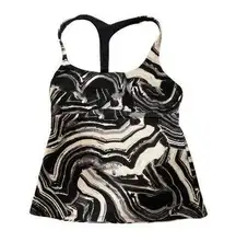 Nike * Marble Tankini Top Modest Swim Wear Size Small