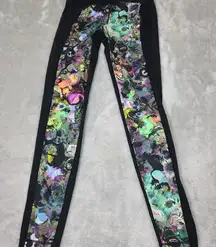 Cynthia Rowley Womens Black‎ Patterned Leggings Yoga Pants Size X-Small