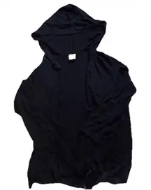 Sleep Sense Women’s Blue Hooded Short Robe Jacket w/ Pockets Size Medium