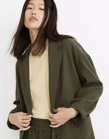 NEW‎ Madewell Diamond Jacquard Shaw Blazer, M