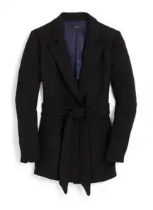 J.Crew 365 Black Crepe Wrap Blazer Size S