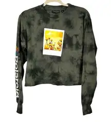 Polaroid Grayish Green Pullover Cropped Top Small